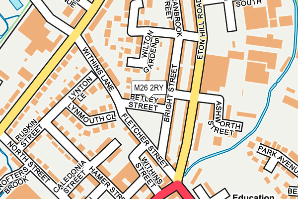 M26 2RY map - OS OpenMap – Local (Ordnance Survey)