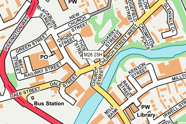 M26 2SH map - OS OpenMap – Local (Ordnance Survey)