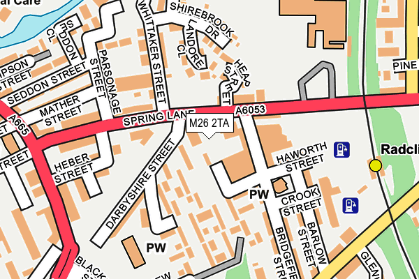 M26 2TA map - OS OpenMap – Local (Ordnance Survey)