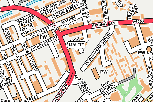 M26 2TF map - OS OpenMap – Local (Ordnance Survey)