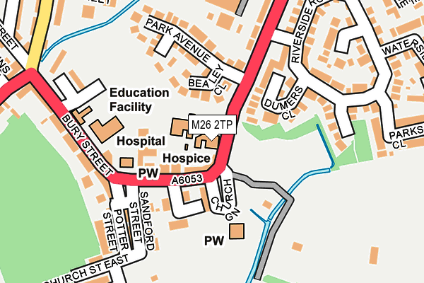 M26 2TP map - OS OpenMap – Local (Ordnance Survey)