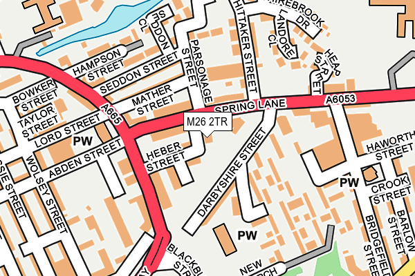 M26 2TR map - OS OpenMap – Local (Ordnance Survey)