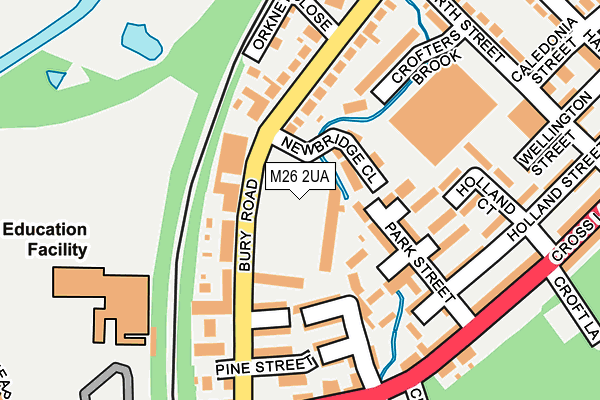 M26 2UA map - OS OpenMap – Local (Ordnance Survey)