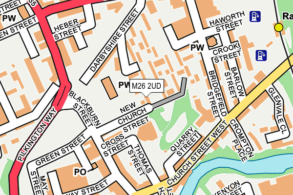 M26 2UD map - OS OpenMap – Local (Ordnance Survey)