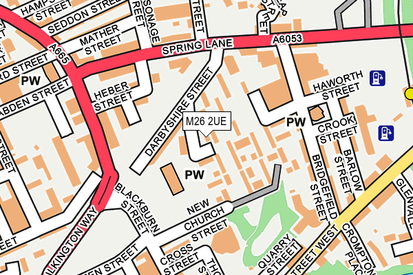 M26 2UE map - OS OpenMap – Local (Ordnance Survey)