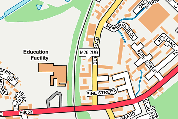 M26 2UG map - OS OpenMap – Local (Ordnance Survey)