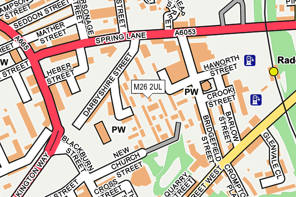 M26 2UL map - OS OpenMap – Local (Ordnance Survey)