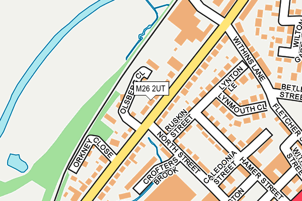 M26 2UT map - OS OpenMap – Local (Ordnance Survey)