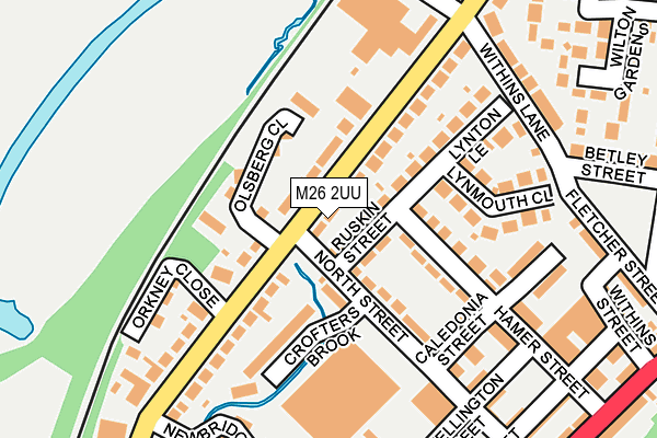 M26 2UU map - OS OpenMap – Local (Ordnance Survey)