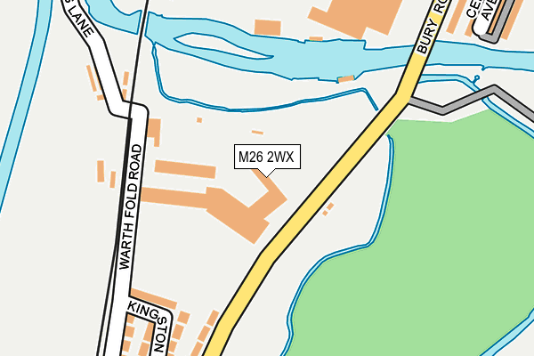 M26 2WX map - OS OpenMap – Local (Ordnance Survey)