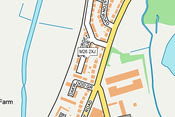 M26 2XJ map - OS OpenMap – Local (Ordnance Survey)