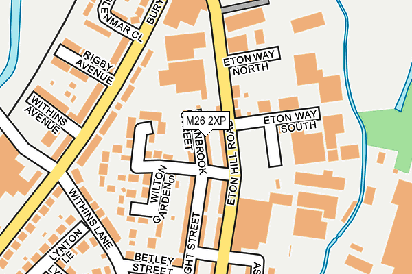 M26 2XP map - OS OpenMap – Local (Ordnance Survey)