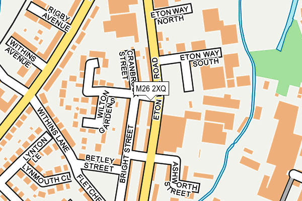 M26 2XQ map - OS OpenMap – Local (Ordnance Survey)