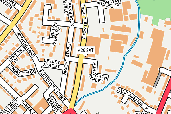 M26 2XT map - OS OpenMap – Local (Ordnance Survey)