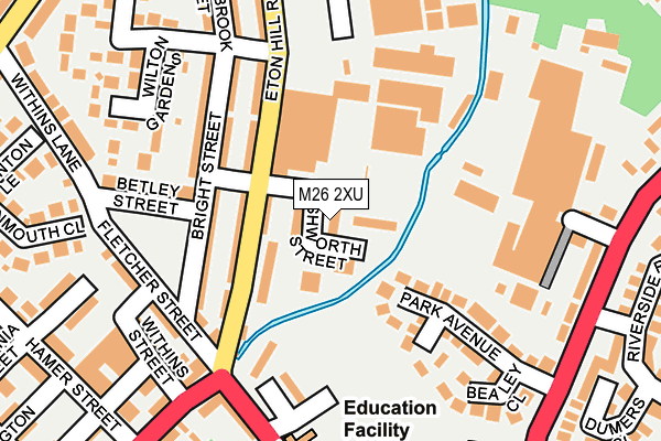 M26 2XU map - OS OpenMap – Local (Ordnance Survey)