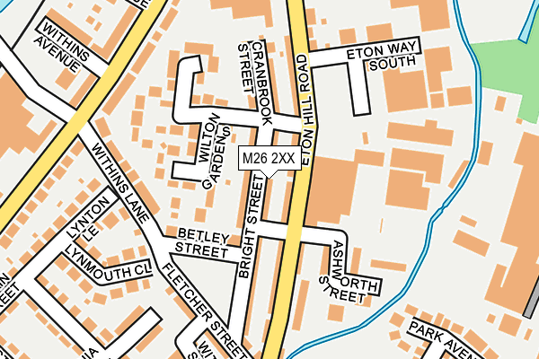 M26 2XX map - OS OpenMap – Local (Ordnance Survey)