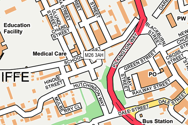 M26 3AH map - OS OpenMap – Local (Ordnance Survey)