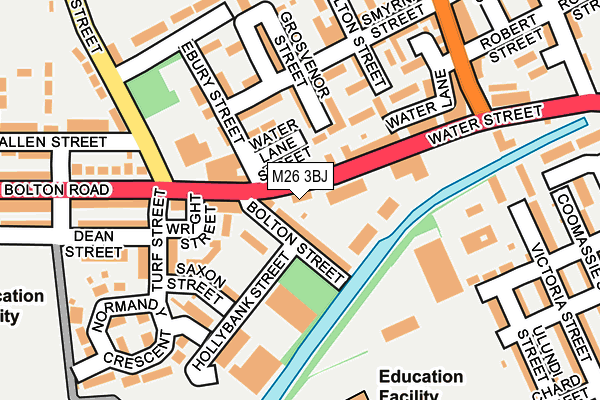 M26 3BJ map - OS OpenMap – Local (Ordnance Survey)