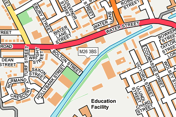 M26 3BS map - OS OpenMap – Local (Ordnance Survey)