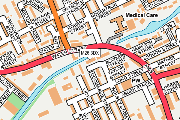 M26 3DX map - OS OpenMap – Local (Ordnance Survey)