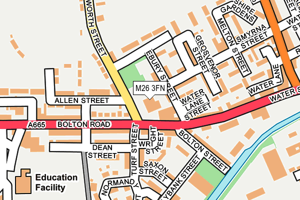 M26 3FN map - OS OpenMap – Local (Ordnance Survey)