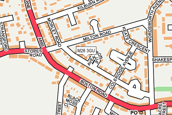 M26 3GU map - OS OpenMap – Local (Ordnance Survey)