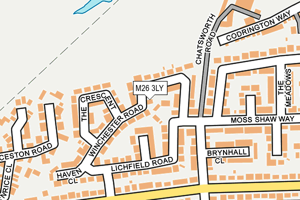 M26 3LY map - OS OpenMap – Local (Ordnance Survey)