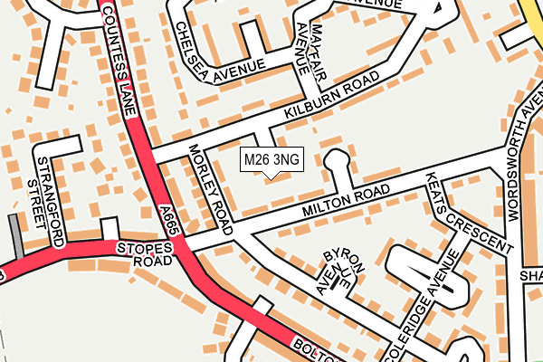 M26 3NG map - OS OpenMap – Local (Ordnance Survey)
