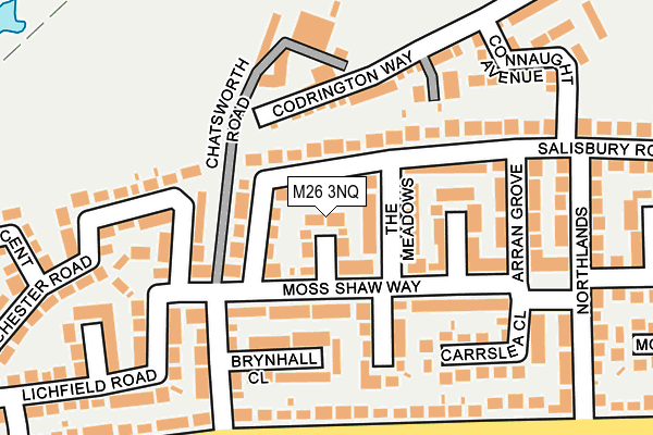 M26 3NQ map - OS OpenMap – Local (Ordnance Survey)