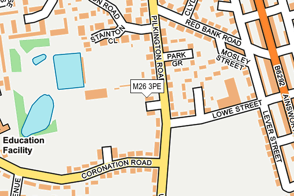 M26 3PE map - OS OpenMap – Local (Ordnance Survey)