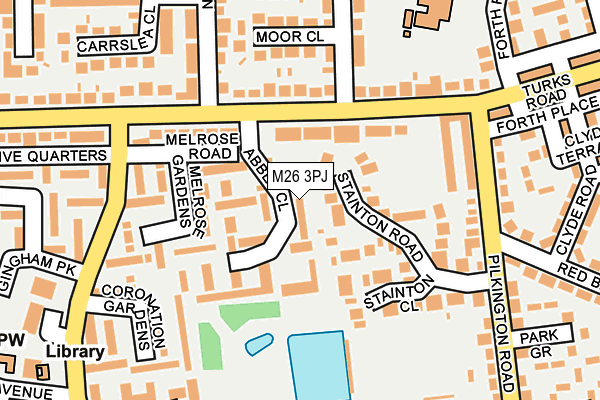 M26 3PJ map - OS OpenMap – Local (Ordnance Survey)