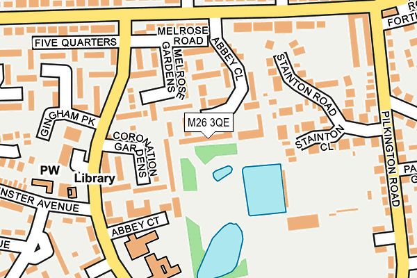 M26 3QE map - OS OpenMap – Local (Ordnance Survey)