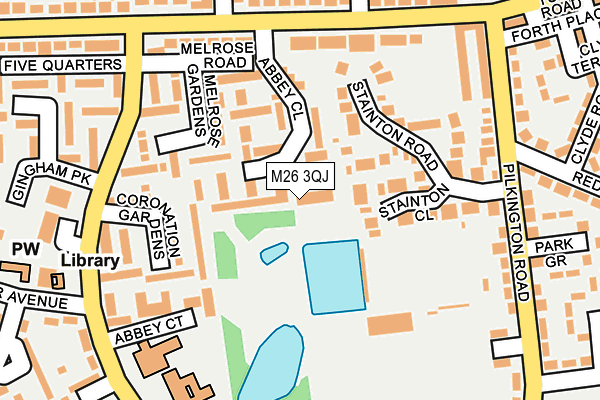 M26 3QJ map - OS OpenMap – Local (Ordnance Survey)