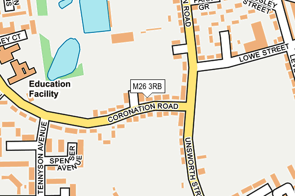M26 3RB map - OS OpenMap – Local (Ordnance Survey)