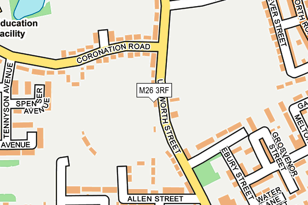 M26 3RF map - OS OpenMap – Local (Ordnance Survey)