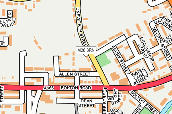 M26 3RN map - OS OpenMap – Local (Ordnance Survey)