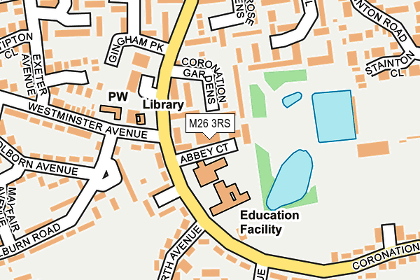 M26 3RS map - OS OpenMap – Local (Ordnance Survey)