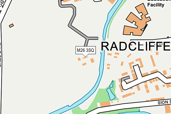 M26 3SQ map - OS OpenMap – Local (Ordnance Survey)