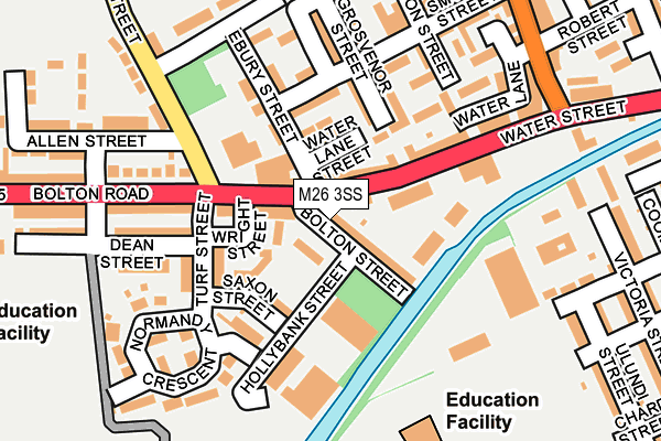 M26 3SS map - OS OpenMap – Local (Ordnance Survey)