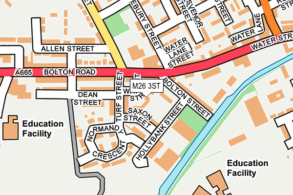 M26 3ST map - OS OpenMap – Local (Ordnance Survey)