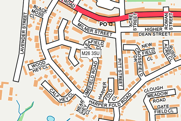 M26 3SU map - OS OpenMap – Local (Ordnance Survey)