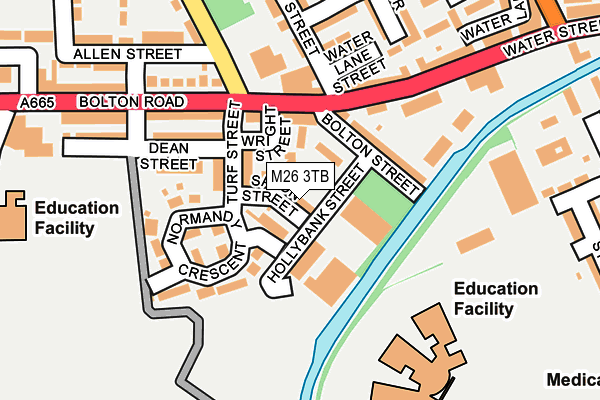 M26 3TB map - OS OpenMap – Local (Ordnance Survey)