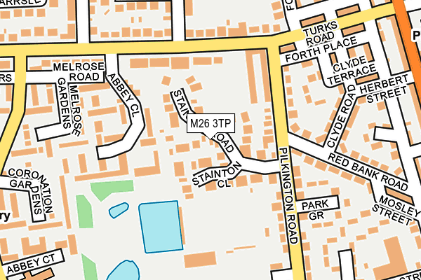 M26 3TP map - OS OpenMap – Local (Ordnance Survey)