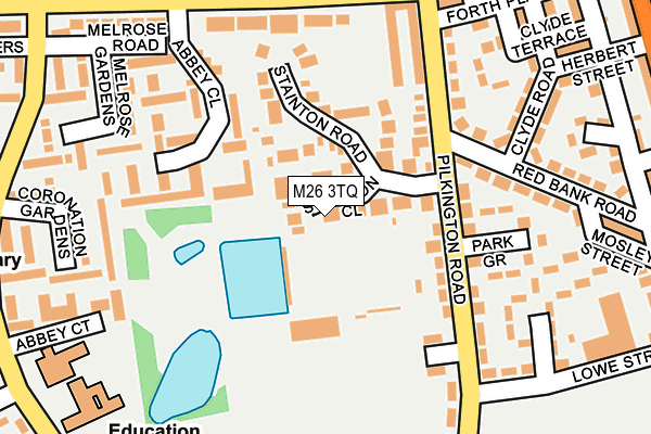M26 3TQ map - OS OpenMap – Local (Ordnance Survey)