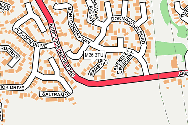 M26 3TU map - OS OpenMap – Local (Ordnance Survey)