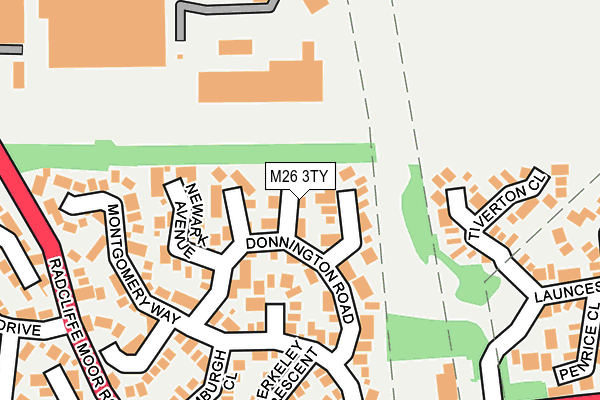 M26 3TY map - OS OpenMap – Local (Ordnance Survey)