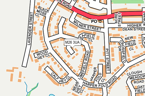 M26 3UA map - OS OpenMap – Local (Ordnance Survey)