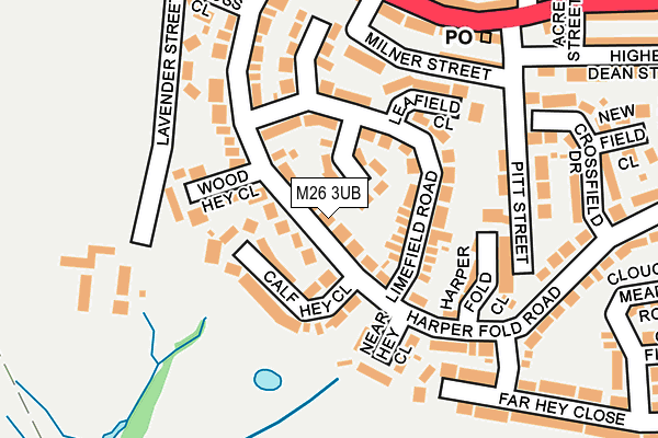 M26 3UB map - OS OpenMap – Local (Ordnance Survey)