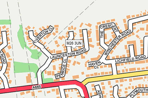 M26 3UN map - OS OpenMap – Local (Ordnance Survey)