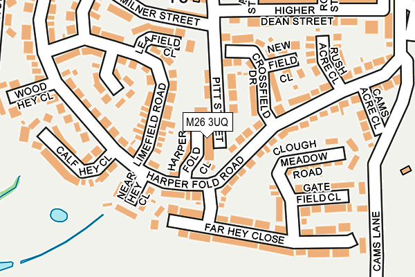 M26 3UQ map - OS OpenMap – Local (Ordnance Survey)